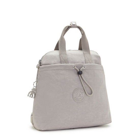 Kipling Goyo Medium Backpack Tote Handbag Grey Gris | AU 1269EB